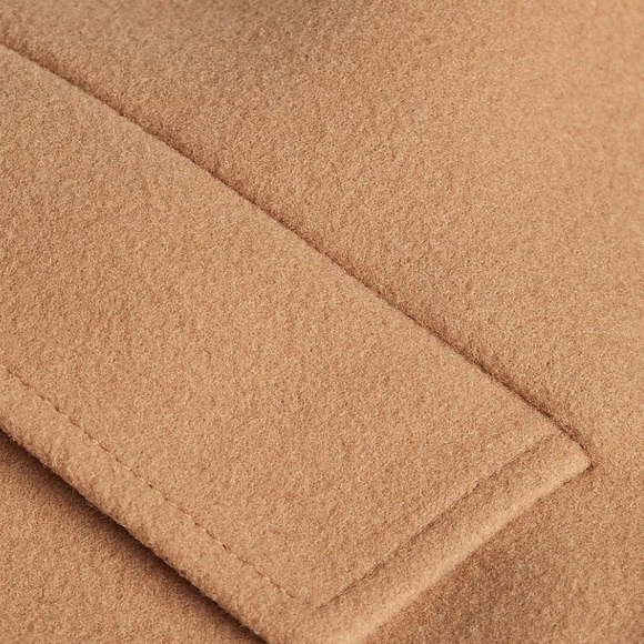 Express Belted Wrap Front Faux Wool Coat size Large winter jacket heavy NWT - Picture 7 of 10